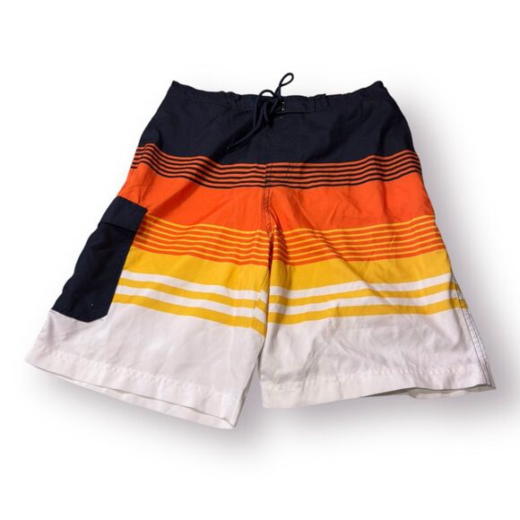 Club Room Colorful Stripes‎ Swimming Trunks Size Small 9” Inseam BNWT - Picture 1 of 6